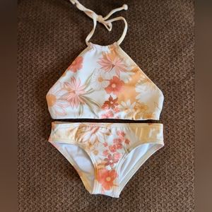 Billabong Girl's Little Bit of Sunshine High Neck Two Piece Swim Set NWT